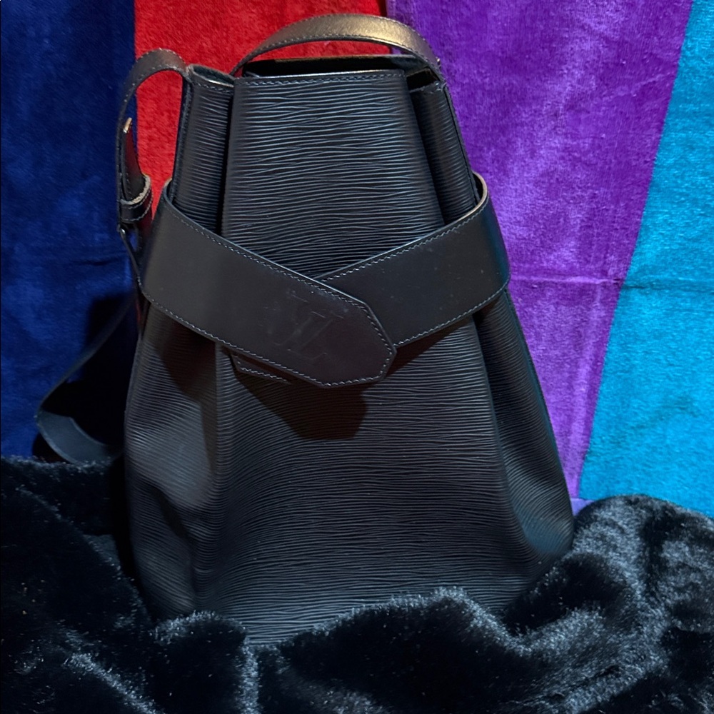 Louis Vuitton Black Textured Backpack - Picture 1 of 1